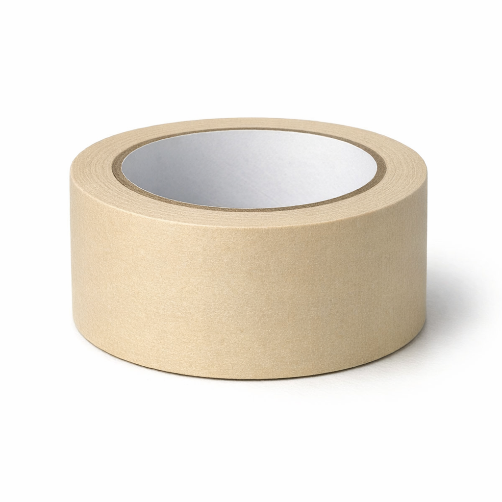 Beige Masking Tape Roll for Surface Protection