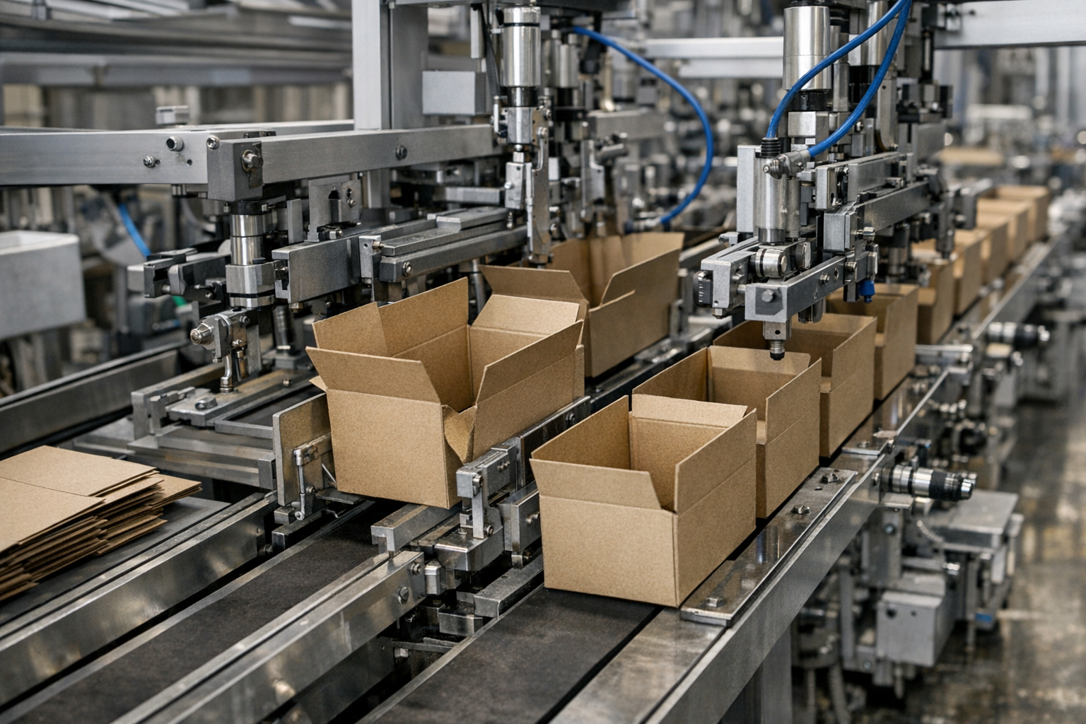 Cardboard Box Assembly Line-1