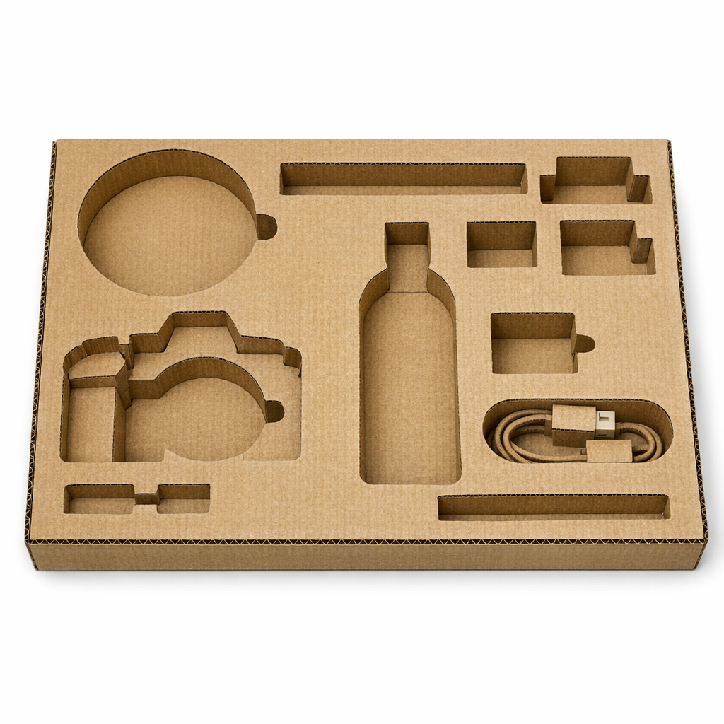 Corrugated Insert with DieCut Compartments