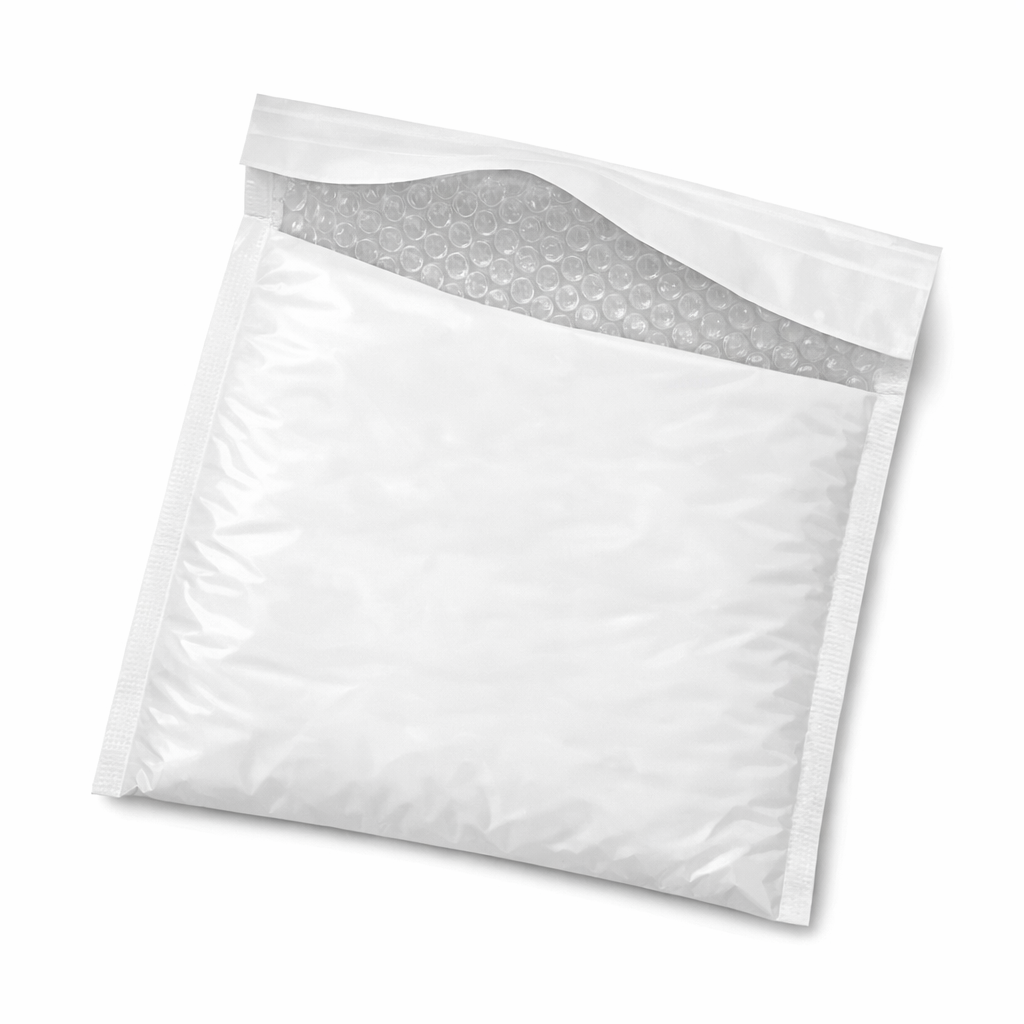 White Padded Mailer Envelope with Bubble Lining