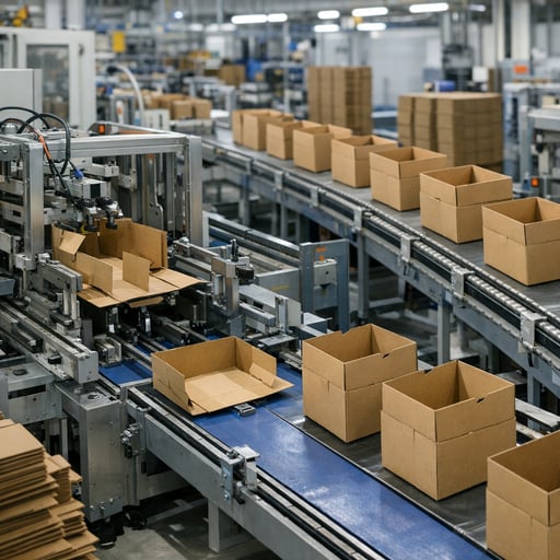cardboard-box-assembly-production-line
