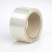Low noise clear packing tape