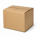 Heavy-duty corrugated box with double-wall construction