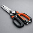 Industrial packaging scissors with ergonomic handles