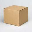Standard cardboard box with clean edges and reinforced corners